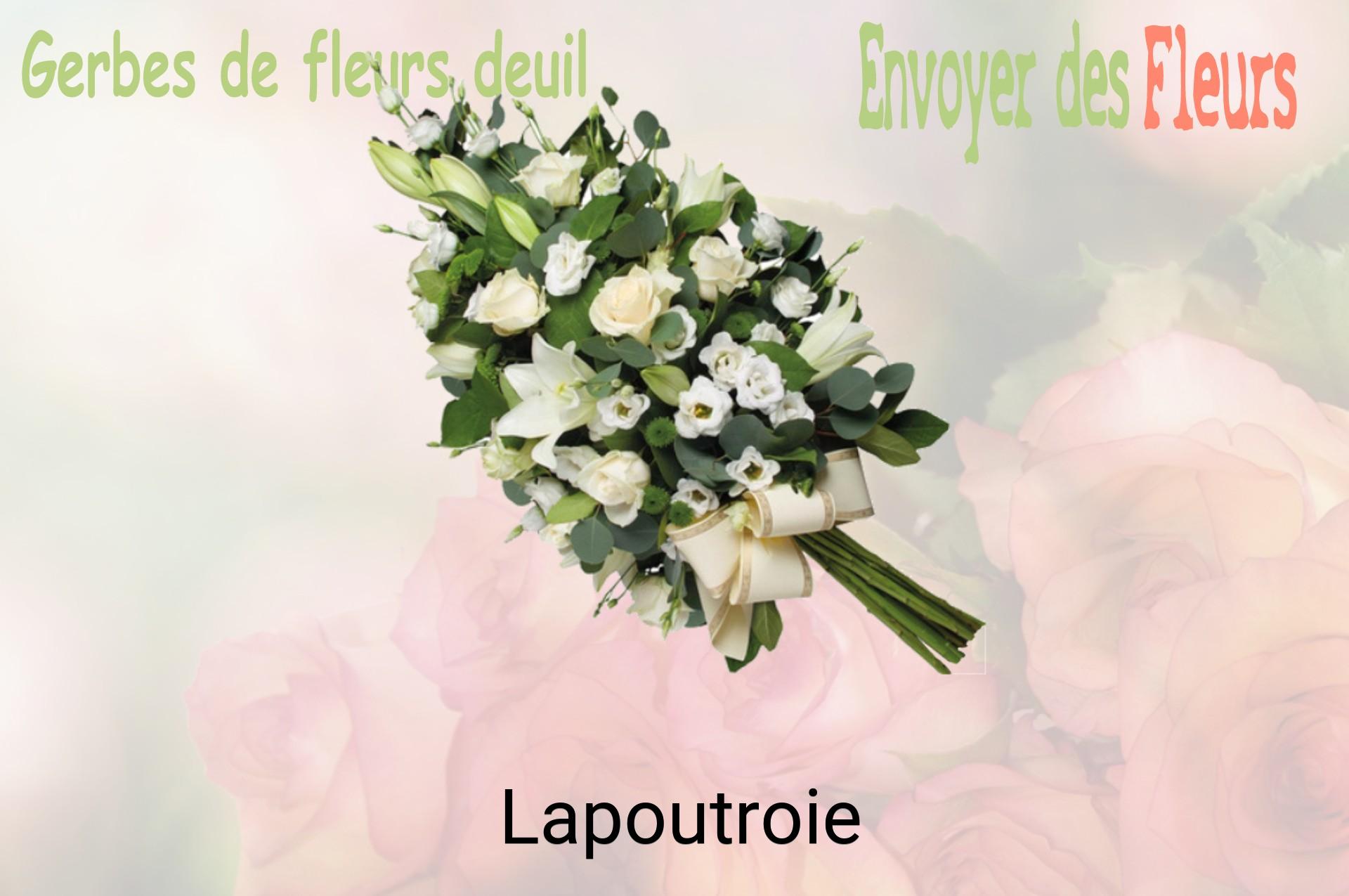 Gerbe de fleurs de deuil livrée à Lapoutroie